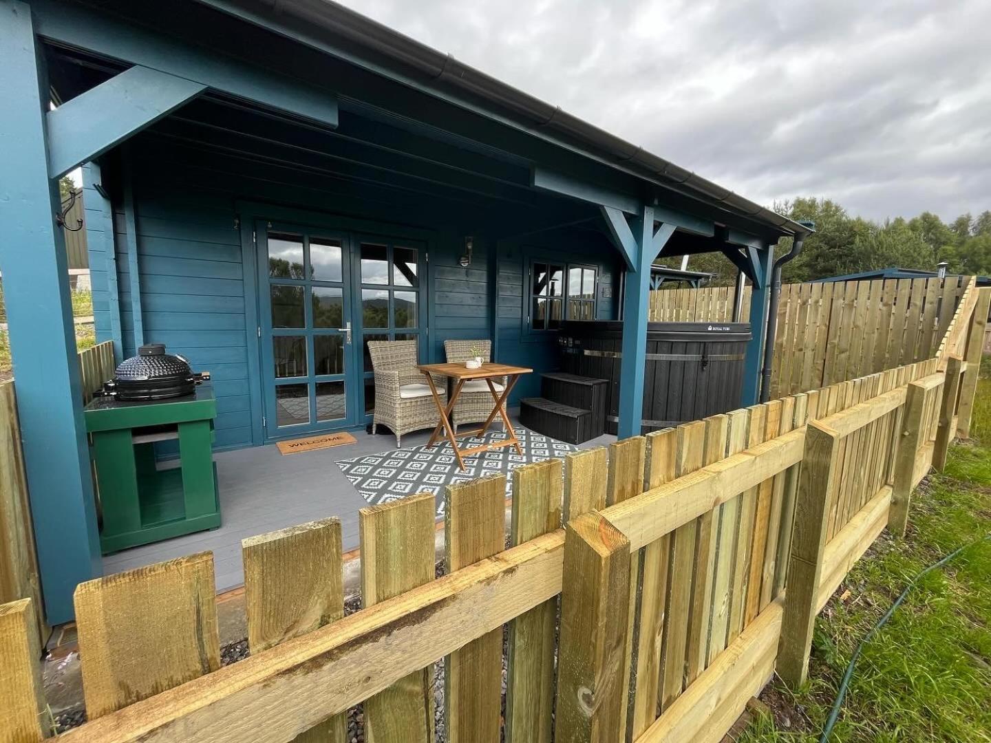 Retreat Hot Tub Highland Cabin Inverness Exterior foto
