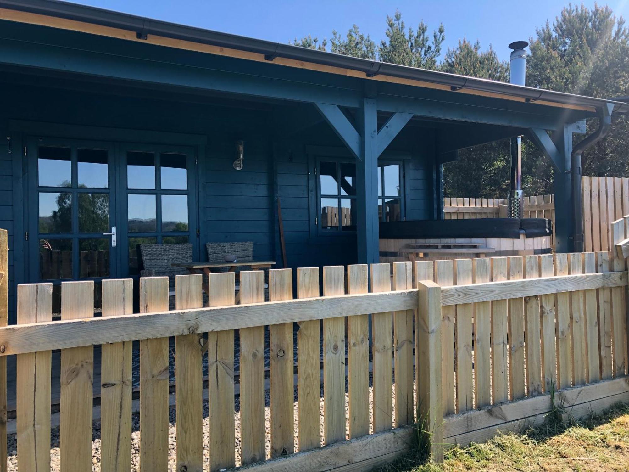 Retreat Hot Tub Highland Cabin Inverness Exterior foto